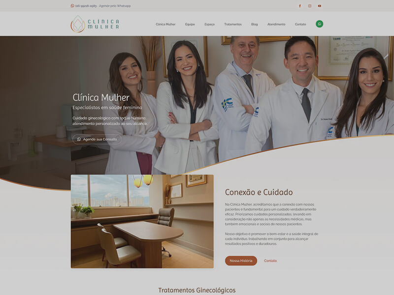 Site para Clínica Ginecológica