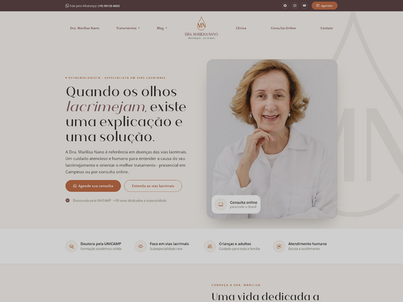 Publicidade Médica - Dra. Marilisa Nano