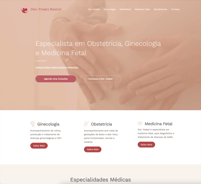 Identidade Visual e Site para Ginecologista
