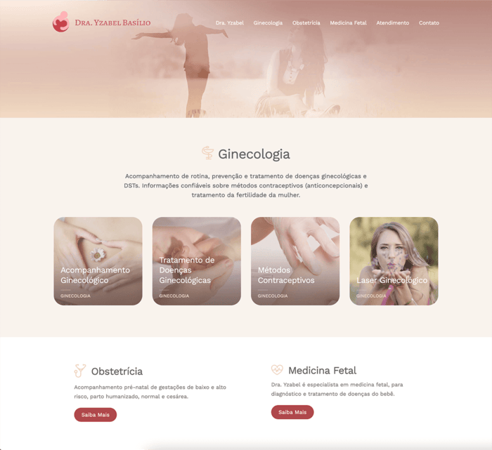 Identidade Visual e Site para Ginecologista
