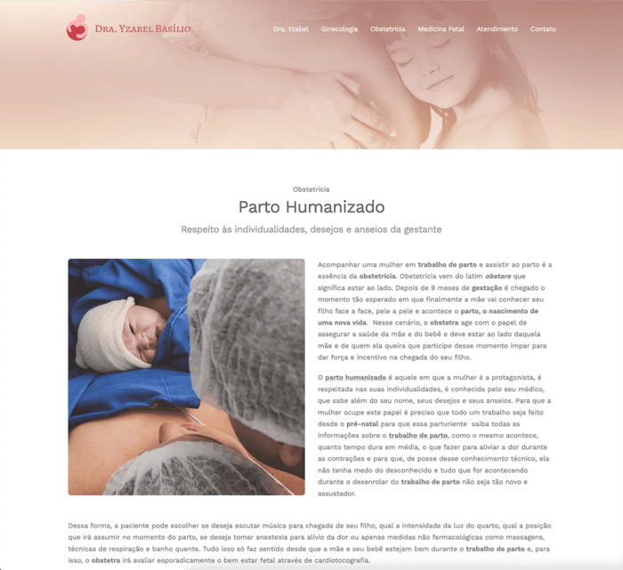 Identidade Visual e Site para Ginecologista