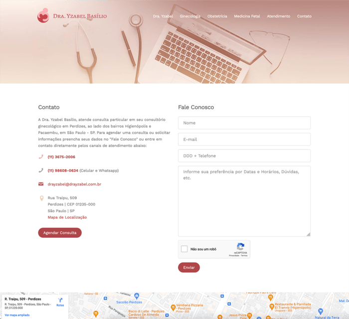Identidade Visual e Site para Ginecologista