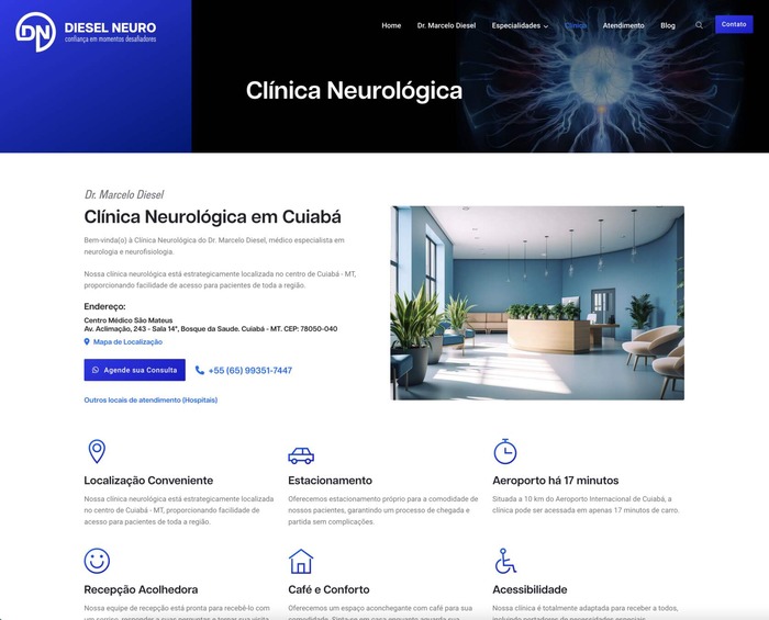 Site para Médicos Dr. Diesel
                      Neuro