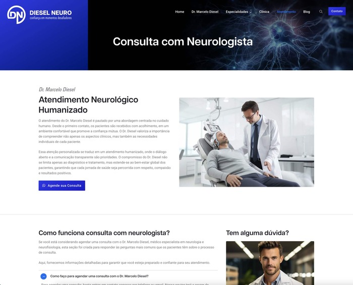 Site para Médicos Dr. Diesel
                      Neuro
