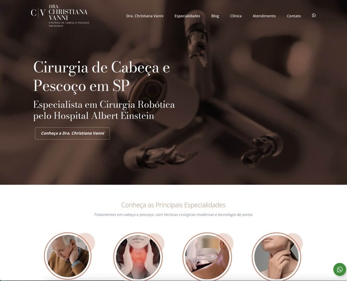 Site para Médicos Dra. Christiana
                      Vanni