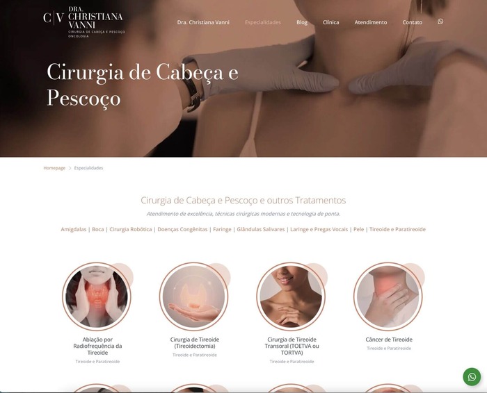 Site para Médicos Dra. Christiana
                      Vanni