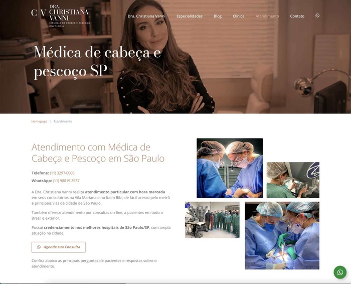 Site para Médicos Dra. Christiana
                      Vanni