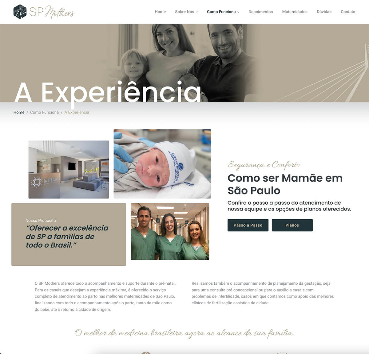 Site para Médicos SP Mothers