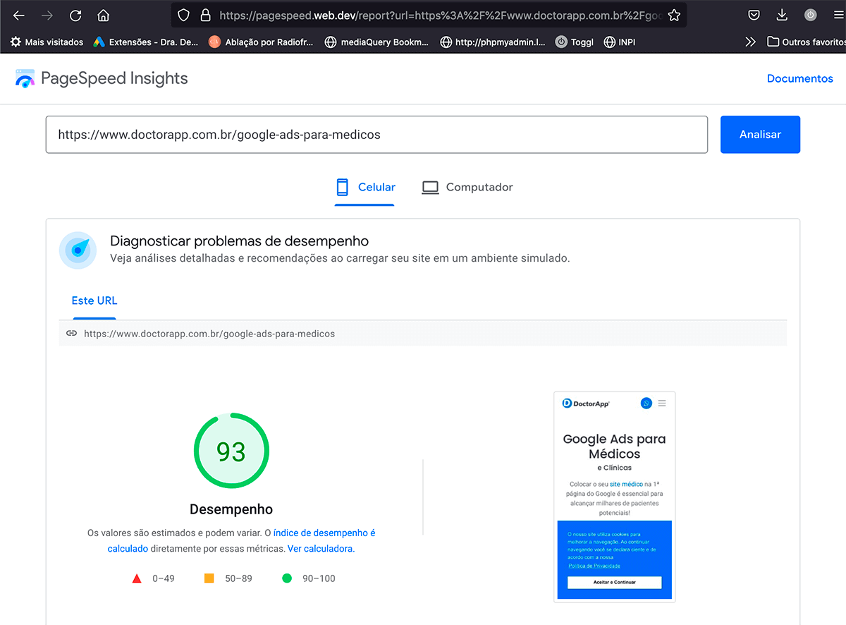 como construir site medico profissional
